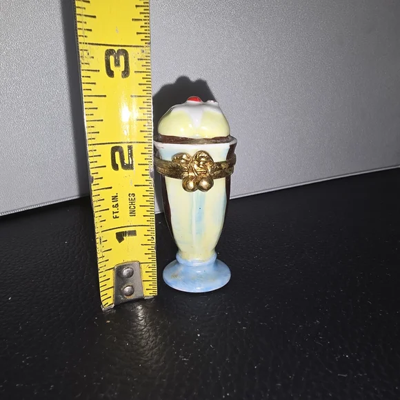 Vintage Ceramic Ice Cream Sundae Figurine